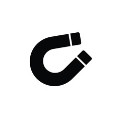 Horseshoe magnet icon attraction physics