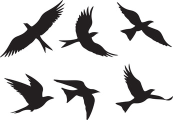 Bird Silhouettes Clipart - bird silhouette clip art - bird clip art - bird vector