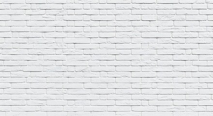 A seamless texture of a whitewashed brick wall, showing subtle variations in paint and mortar.