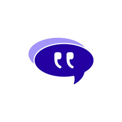 Icon a quote, isolated against a clean background.
