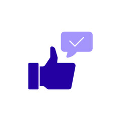 Icon a endorsement, isolated against a clean background.
