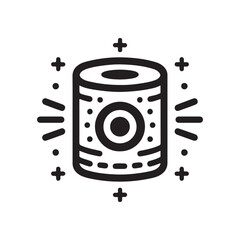 smart speaker vector silhouette clip art logo design illustration