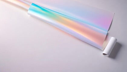 white baking paper sheets isolated on white background, top view