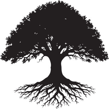 tree silhouette vector