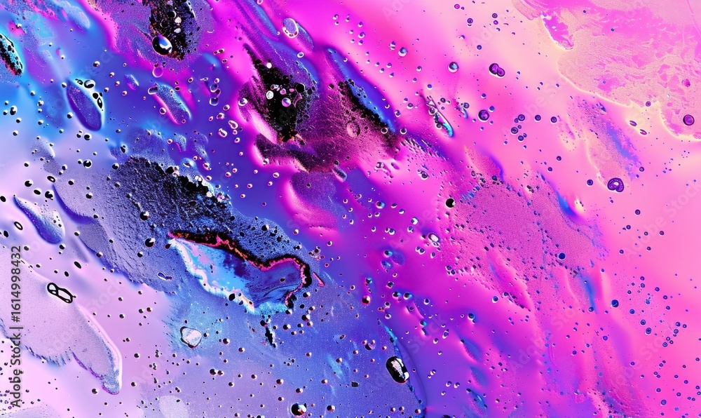 Aufkleber abstract liquid art with colorful gradients creating unique visual textures