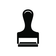 Black stamp tongs icon tool