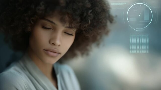 AI Avatar Responding to Emotional Tone with Empathy in UI Panel