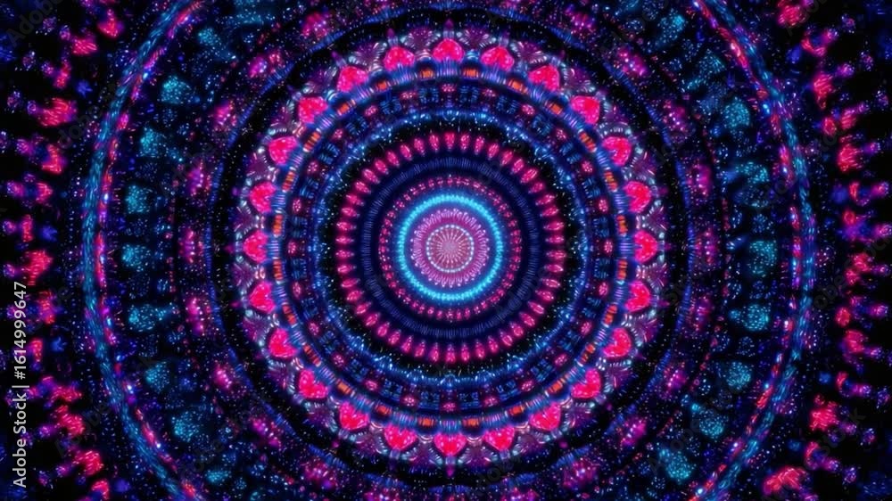 Poster colorful abstract spiral design with radiant patterns in multicolor hues and a symmetrical arrangeme
