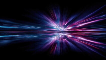 Abstract speed burst, vibrant colors