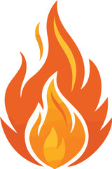 Lit Fire Flame Emoji Vector - eps, png, jpg, svg - illustration drawing clipart