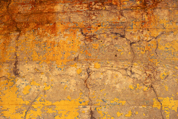 Detailed corrosion on metal with organic texture and earth tones, capturing aging process of iron for industrial, construction or creative projects.