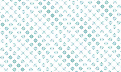 Mint Blue Blossom Repeat Elegant Floral Pattern Background. 