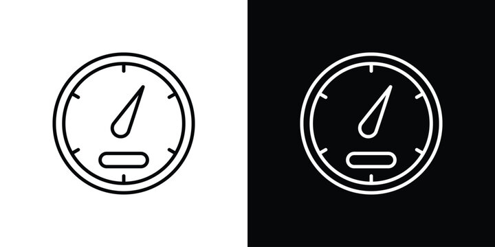 Speedometer icon vector illustration - high quality black style vector icons