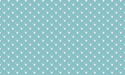 Mint Blue Sparkle Star Burst Seamless Texture Background.