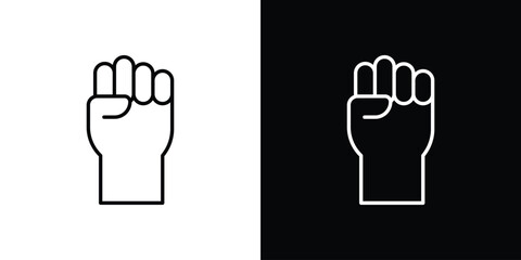 Rebellion icon vector illustration - high quality black style vector icons