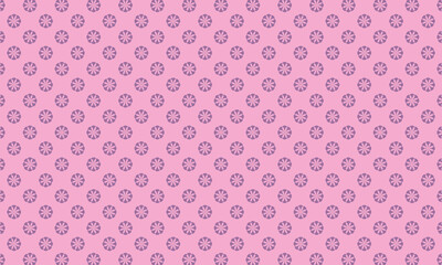 Purple Blossom Repeat Elegant Floral Pattern Background. 