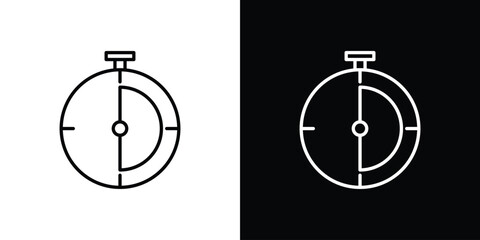 Half hour icon vector illustration - high quality black style vector icons