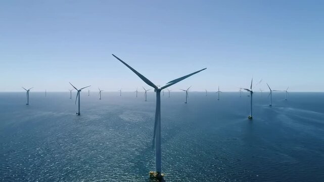 Offshore Wind Farm Renewable Energy Turbines