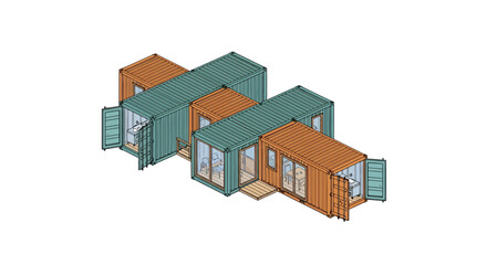 Shipping container home modular architecture modern living space