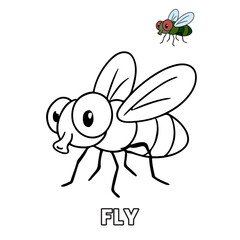 Fly Animal Children Coloring Pages