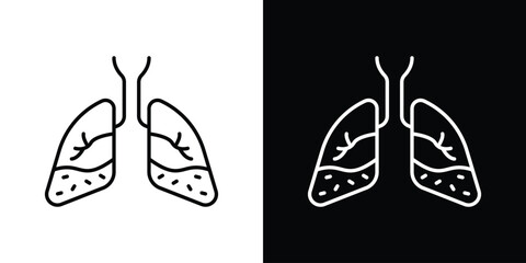 Asthma icon vector illustration - high quality black style vector icons