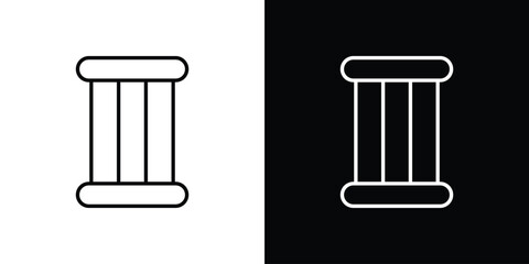 Antique Column icon vector illustration - high quality black style vector icons