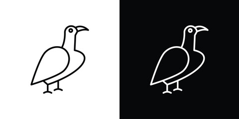 Albatross icon vector illustration - high quality black style vector icons