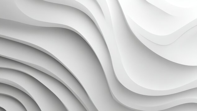 Abstract white wavy layers (1)
