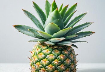 The Intricate Details of a Pineapple Crown