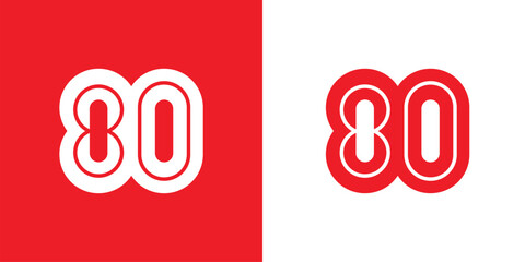 logo for the 80th anniversary of the republic of Indonesia is suitable for the celebration