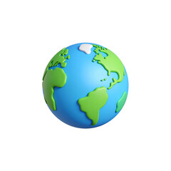 Fototapeta premium A world full of green leaves, symbolizing the conservation of the world and environmental protection that is friendly to the environment on a white background