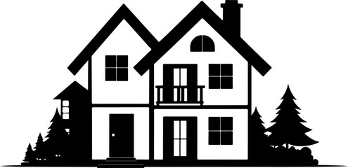 vector of houses icon