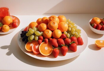 Exquisite Fruit Medley Captured in Elegant Detail