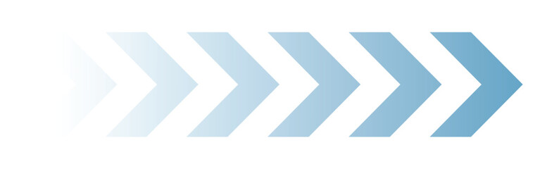 colourful arrow. dynamic moving arrow representing speed, acceleration, fast. transparent png and vector illustration.