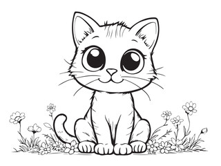 Hand drawn icon illustrations in clear outline design