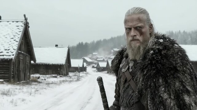Warrior tale: Viking path, Slav adventurer, brave soul, Nordic explorer, medieval sailor, Varangian quest, Normanni traveler, seafaring might, early era, fearless mission