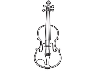 Fototapeta premium Instrument vector art in clean black and white style