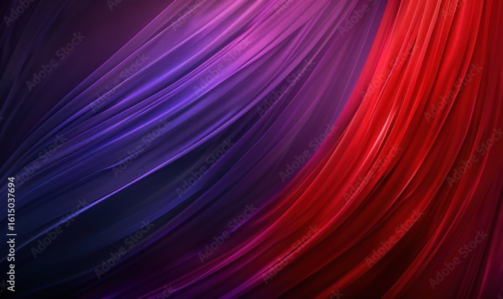 Poster abstract curve background design with flowing red and purple color blend