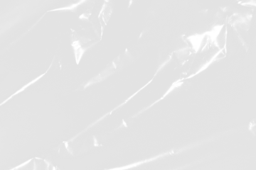 plastic overlay texture of realistic crumpled transparent plastic film wrap on black background,wrinkled stretched plastic effect.