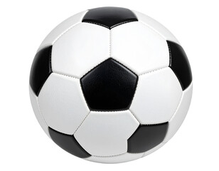 Obraz premium Classic black and white soccer ball, centered