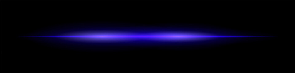 Horizontal glowing beam with soft blurred edges and bright center. Smooth gradient spreads across background forming minimal futuristic light effect.