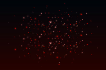 Scattered floating particles with various sizes on gradient background. Creates dynamic composition with depth and ambient atmosphere.