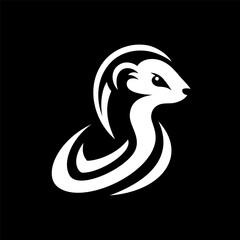 Simplistic Weasel Logo for Branding