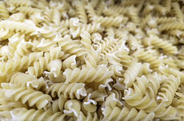 Dried pasta in a market