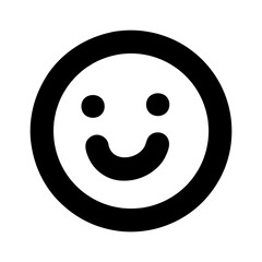 Happy smiley face doodle icon hand drawn style vector illustration perfect for notes apps children designs planners and fun positive graphic elements