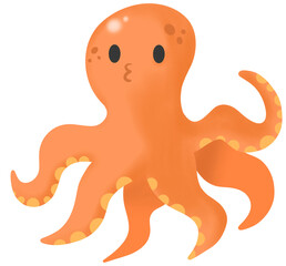 funny cartoon octopus