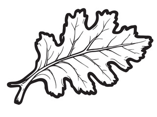 leaf simple line art design