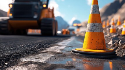 detour road work ahead