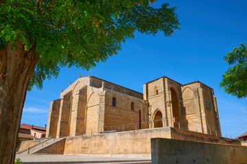 Naklejka premium Santa Maria la Blanca Church in Villalcazar de Sirga, Spain.