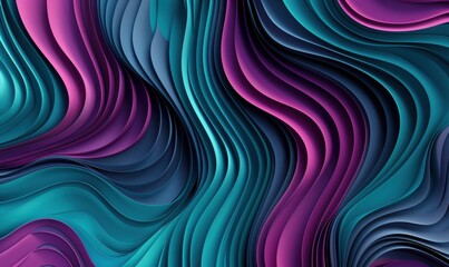 Obraz premium Abstract swirling layers with vibrant color gradients and smooth transitions